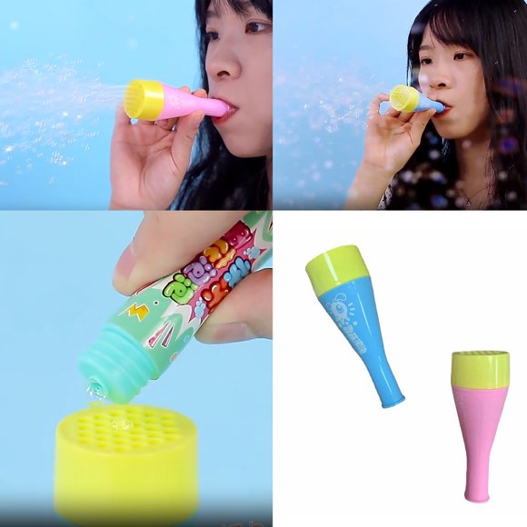 HUASHENG Bubble Blower Set By Set Of Bubble With Bottles Of Bubble Mixture Assortment Of Color Plastic Fun Summer Toys For Boys And Girl 10ml
