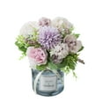 thumbnail image 1 of Transemion 2pcs Eco-friendly And Easy To Clean Silk Hydrangea Fake Flowers In Vase For Sustainable Styling Faux Flowers In Vase Peony purple+black 1Set, 1 of 6