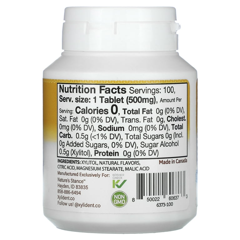 @XYLIDENT！ XyliDENT Best Dry Mouth Tablets with Xylitol - Cinnamon