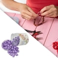 thumbnail image 1 of Cuentas sueltas para niños, juego de cuentas, cuentas espaciadoras, cuentas de corazón con agujeros para pulsera, colgante, fabricación de joyas púrpura, 1 of 8