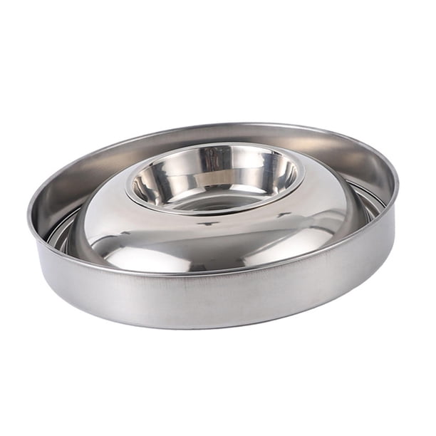 Juego de de agua y comida para perros, caja de alimentación de acero inoxidable, accesorios, dispensador de alimentos, cuenco para masco Diámetro 32cm Sunnimix Dispensador de cuencos para mascotas