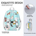 thumbnail image 5 of Cartoon Dog Backpack for School,Cute School Bag,Schoolbag with Adjustable Shoulder Straps & Padded Back,15"x11.42"x5.5", 5 of 6