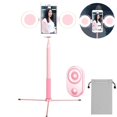 thumbnail image 2 of facefd Folding Bluetooth Selfie Stick Tripod with Double Fill Light for Mobile Phone Remote Control Selfie Stick Tripod, 2 of 9