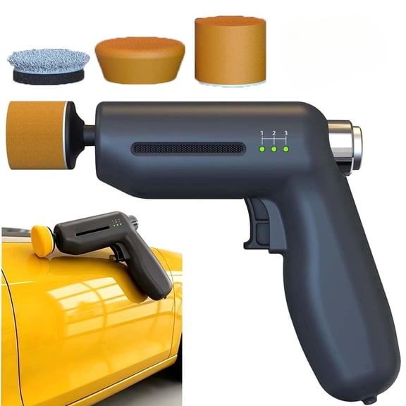 Electric Car Scratch Repair Polisher, 2026 New Handheld Mini Cars Paint Restoration & Waxing Kit, 5000-Rpm Buffer Waxing Kit with Pads, for Scratches, Swirl Marks, Oxidation (1pcs)