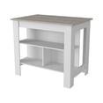 thumbnail image 5 of CoSoTower Kitchen Island Antibacterial Dozza, Three Shelves, Light Gray / White Finish, 5 of 8
