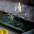 thumbnail image 6 of HongHeng Clearance Under $2.00 Christmas Candle Holders Small Candle Holders Holiday Party Table Decoration Home Gifts Tall Glass Candle Holders Simply Ambience, 6 of 8