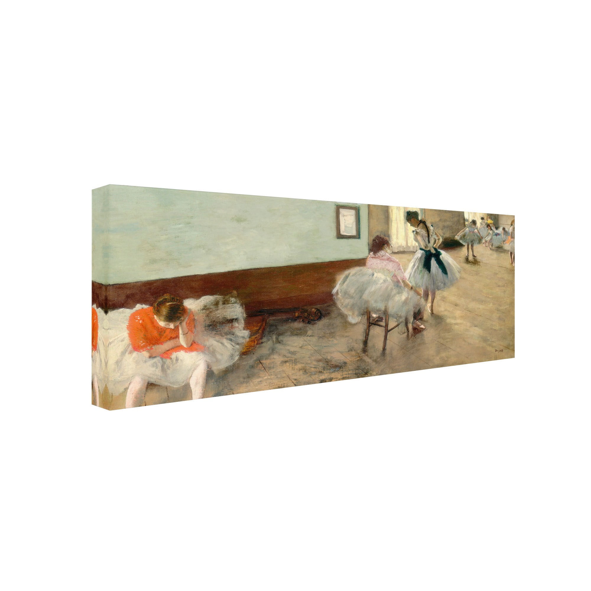 Trademark Fine Art "The Dance Lesson" 1879 Canvas Art by Edgar Degas