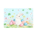 thumbnail image 2 of Easter-themed Placemats With Rabbits And Easter Egg And Clovers Patterns Decorative Placemats For Holiday Parties, 2 of 6