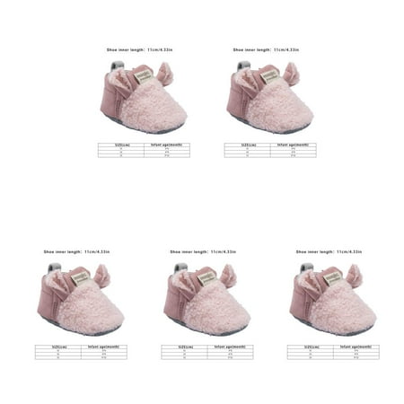 

5pcs Newborn Baby Winter Crawling Shoes Boy Girl Lamb Slippers Prewalker Trainers