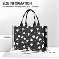 thumbnail image 3 of Large Capacity Tote Bag,Spooky Halloween Ghosts Pattern Handbag Fashion Luxury Tote Bag,15.7"x13"x 5.1" Inches,Laptop Compatible, 3 of 6
