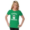 thumbnail image 4 of Llater Losers Nerdy Geeky Cute Llama Womens Slim Fit Graphic Tee Brisco Brands M, 4 of 5