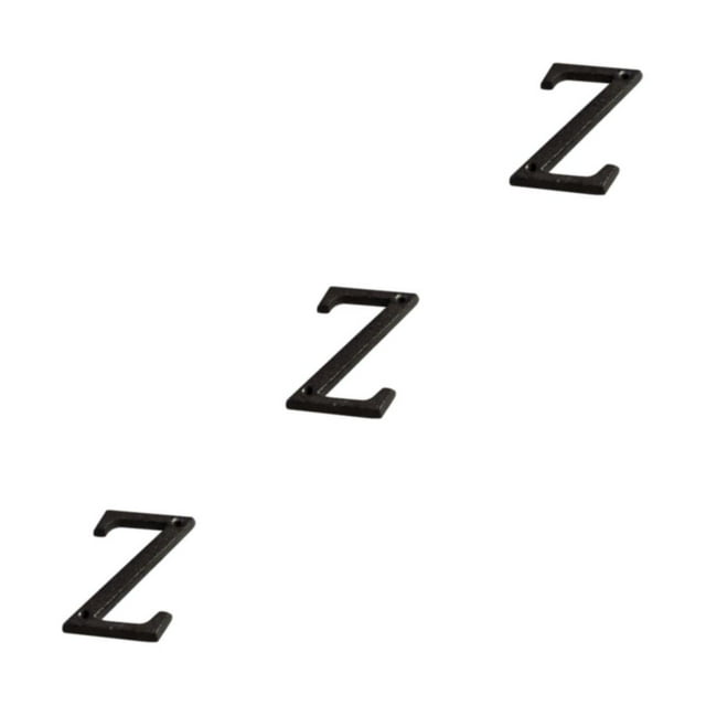 Transemion Durable And Rustproof Metal House Number Plaque For Stylish Door Decoration B17--Z 3Set