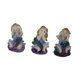 thumbnail image 4 of 3 piezas Figuras de hadas de jardín escultura de resina, decoración del jardín central, estatuas en miniatura para el patio de escritorio al aire, 4 of 8