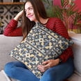 thumbnail image 2 of Plutus Brands Blue Plutus Morocco Damask Luxury Throw Pillow 22 in x 22in, Double Sided 22" x 22", 2 of 9