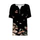 thumbnail image 4 of Fiudx Ofertas y Liquidaciones Blusa de Manga Corta Estampada a La Moda para Mujer, Blusas Informales con Cuello Redondo, 4 of 4
