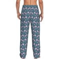thumbnail image 3 of Goofa Tulips Flowers Printed Soft Pajama Pants for Men, Wide Leg Comfy Casual Lounge Yoga Pants-X-Large, 3 of 9