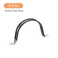 thumbnail image 3 of Unique Bargains 6Pack 4-1/4' Cable Clamp U Shape Stainless Steel Rubber Cushioned Pipe Strap, 3 of 5