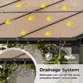 thumbnail image 5 of 12x20 FT Wall Mounted Hardtop Gazebo, Lean-to Aluminum Pergola, Durable Polycarbonate Roof, UV Protection, Weather Resistant Outdoor Awning for Patio Deck Porch Backyard, 5 of 6