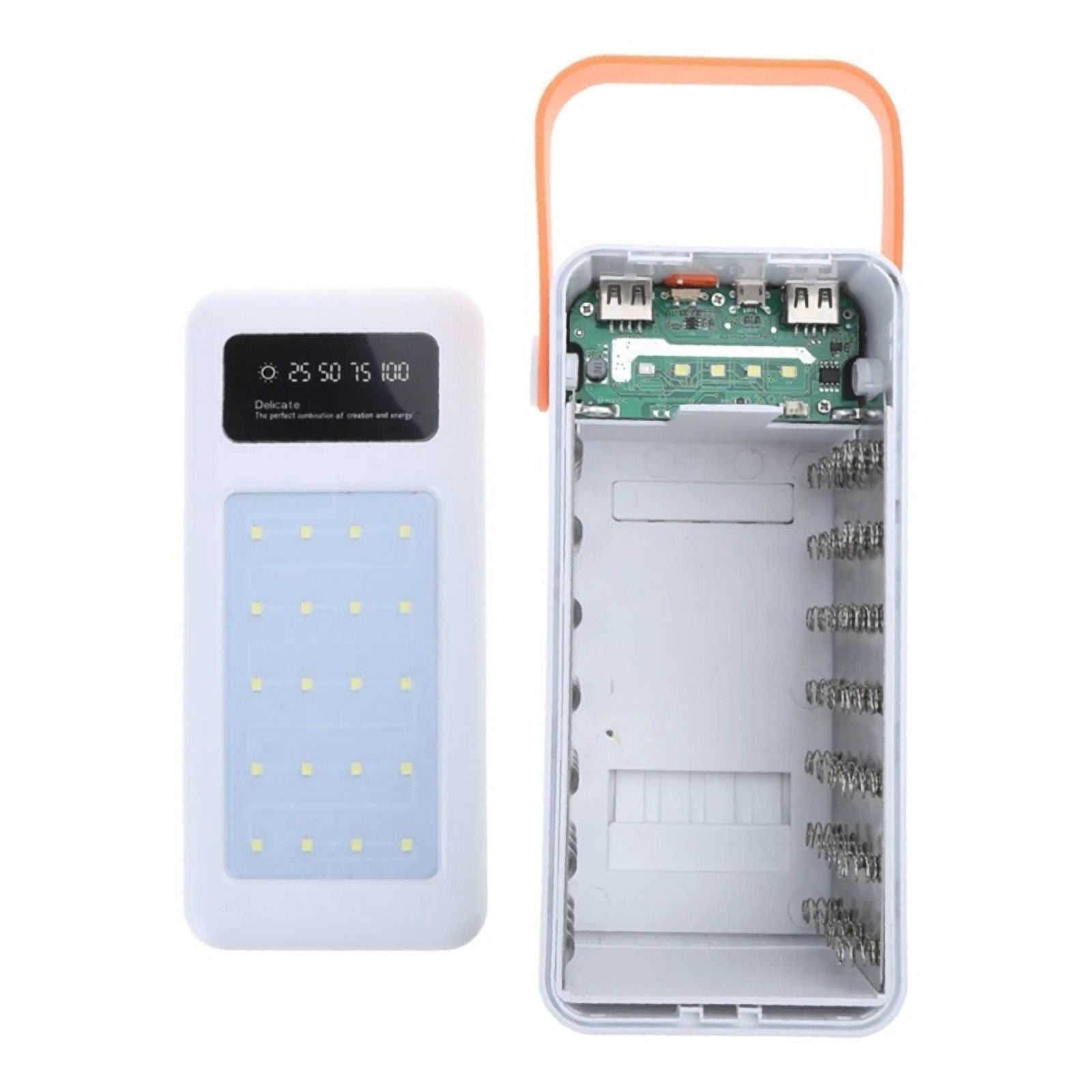 Dual USB 28X18650 Case Mobile Phone Fast Storage DIY (Standard Edition Black)