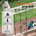 thumbnail image 5 of Galvanized Steel Staircase Balusters 44 x 0.5 Inch Decorative Banister Spindles 10 Pack Hollow Double Basket Design with Shoes Screws, 5 of 6