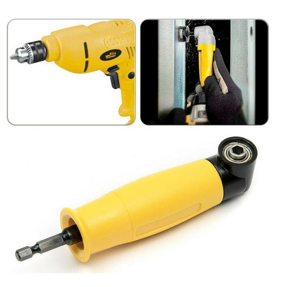 Electric Drill Tool Head Drill 90 Degree Adapter Driver Yellow