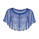 thumbnail image 2 of Chal para mujer, capa con lentejuelas, chal informal, vestidos de moda Azul, 2 of 7