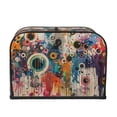 thumbnail image 2 of Daiia Abstract Colorful Dripping Circles Pattern 4 slice Toaster Cover, Toaster Appliance Dust-proof Cover For Kitchen Small Appliance Dust Cover and Fingerprint Protection, 2 of 7