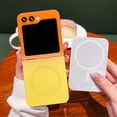 thumbnail image 3 of Gradient Magnetic for Samsung Galaxy Z Flip 5 5G Phone Case, Compatible with MagSafe, Upgraded Camera Lens Film Protection Shockproof Matte Cases for Galaxy Z Flip 5 6.7" (Orange Yellow), 3 of 12