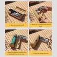 thumbnail image 3 of Eigraketly Estufa de Herramienta de barbacoa Quemador plegable Aleación de aluminio Mano de obra Tamaño compacto Diseño plegable Operación Kits de desorden para acampar Caqui, 3 of 6