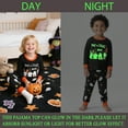 thumbnail image 2 of POPTEM Kids Halloween Pajamas Ghost Graphic Glow in the Dark Sleepwear Size 6, 2 of 8