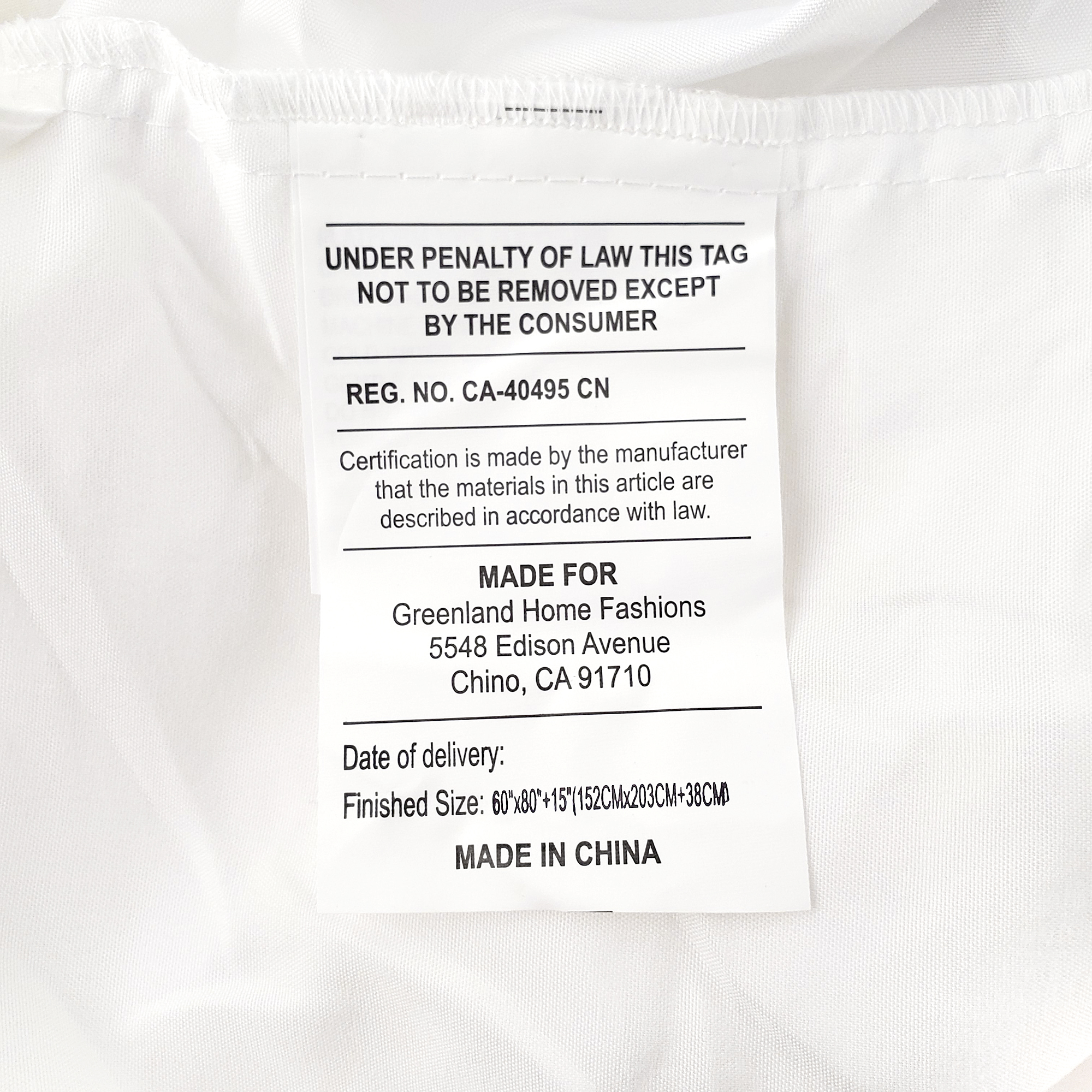 Global Trends 100% Cotton Voile White Bed Skirt, 15 Inch Drop Length Dust Ruffle, Queen
