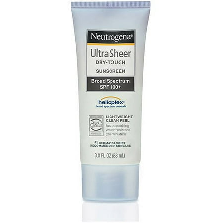 Neutrogena Ultra Sheer Dry-Touch Suncreen Lotion Broad Spectrum SPF 100+, 3 Fl oz