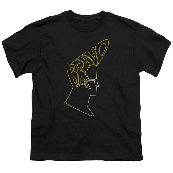 Johnny Bravo Men's  Bravo Hair Youth T-shirt Black
