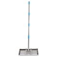 thumbnail image 1 of Lawn Leveling Rake Stainless Steel Lawn Leveling Tool Heavy Duty Length Adjustable Garden Rakes,  Leveler Rake, Sand Leveling Rake, 1 of 8