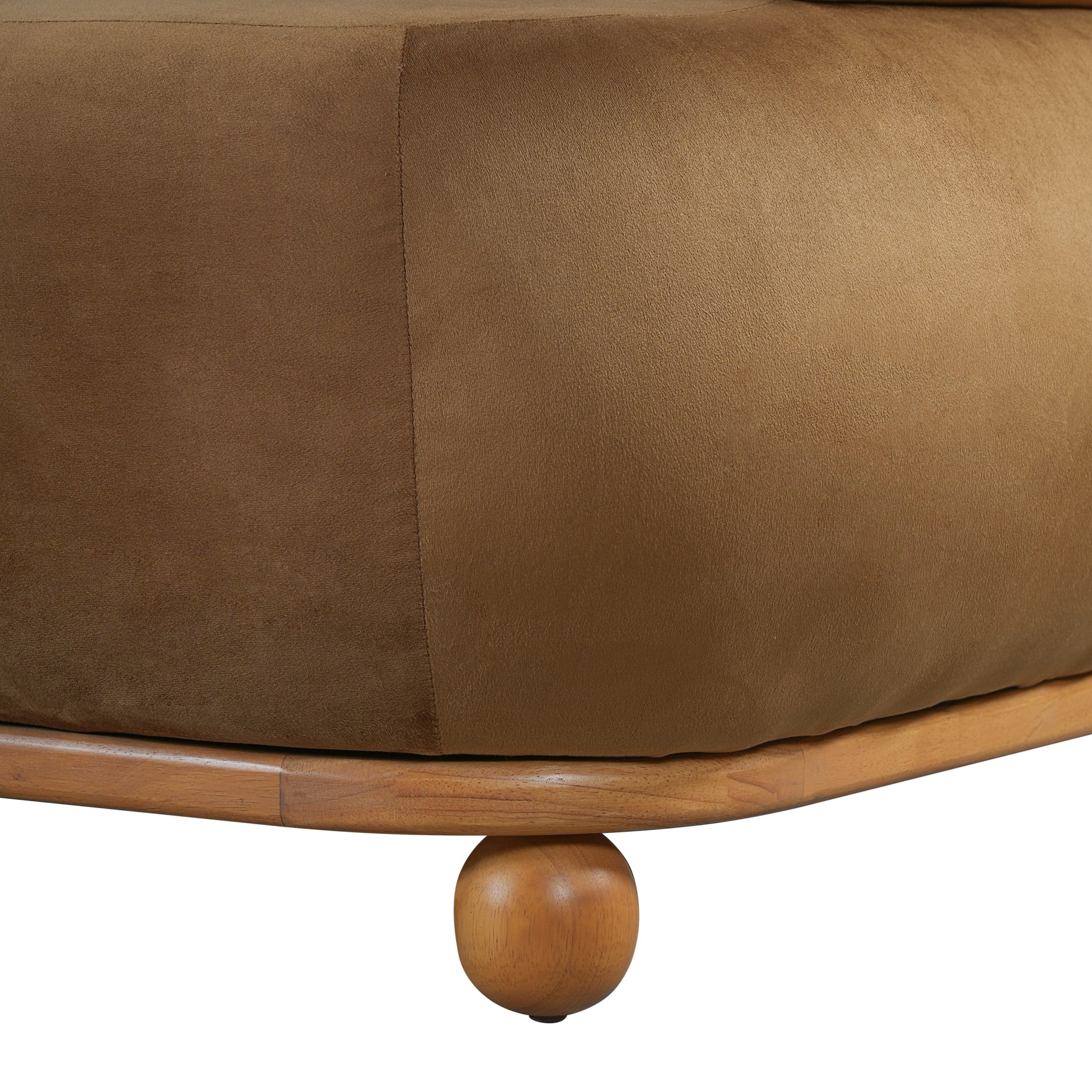 Christopher Knight Home 89.3" Modern Velvet Sofa with Throw Pillows, 3 Seats, Solid Wood Base, Khaki