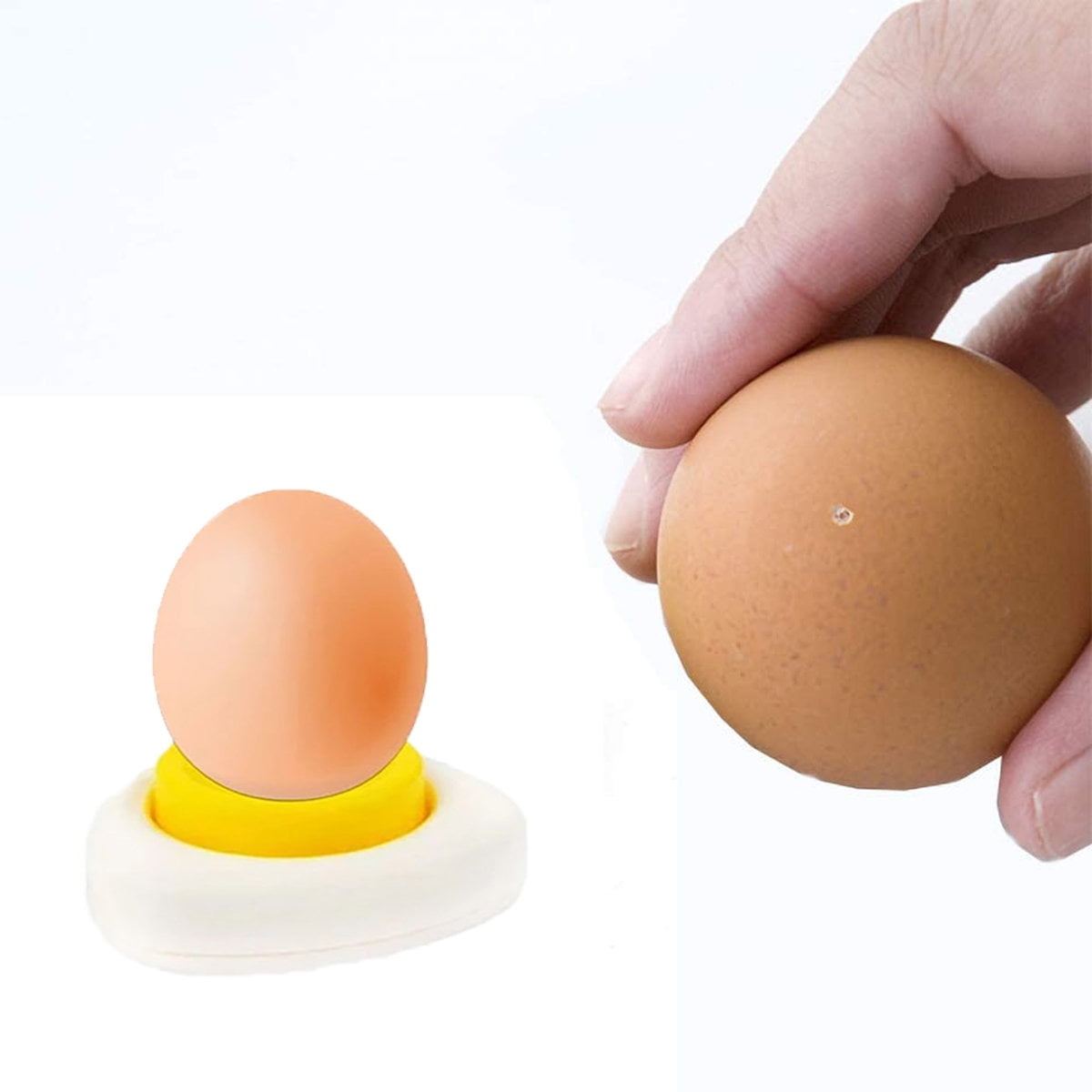 Jawbush Egg Piercer for Raw Eggs, with Magnetic Base and Safety Lock, Hard  Boiled Egg Peeler, Egg Pricker to Get a Good Hard Boiled Egg