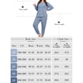 thumbnail image 6 of SHOWMALL Women's Plus Size 2 Piece Lounge Set Long Sleeve Top and Drawstring Jogger Pants Sweatsuit with Pockets, 6 of 8