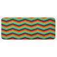 thumbnail image 1 of Chevron Kitchen Mat, Vintage Zigzag Pattern Royal Jagged Regular Limitless Simple Traces Art Work, Plush Decorative Kitchen Mat with Non Slip Backing, 47" X 19", Multicolor, by Ambesonne, 1 of 1