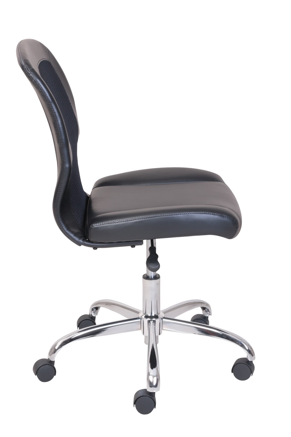 Mainstays Ergonomic Office Chair with Adjustable Headrest, Black Fabric,  275 lb capacity