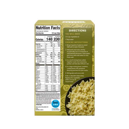 Reggano 5-Pack Variety Pasta Salad Kit