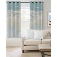 thumbnail image 2 of Blue Coastal Coral Blackout Curtains for Bedroom Living Room Darkening Curtains 54 Inch Long Summer Beach Ocean Abstract Art Short Curtain for Small Window Treatment Grommet Drapes 42"x54"x2, 2 of 9