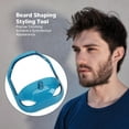 thumbnail image 3 of Beard Shaping Styling Tool, Precise Trimming Universal 5 Size Beard Shaper Template with Comb for Barber Blue,Transparent, 3 of 7