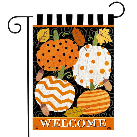 Briarwood Lane Fall Celebration Pumpkins Garden Flag