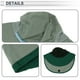 thumbnail image 5 of Sombrero de ciclismo Unique Bargains Transpirable Protección solar Protección del cuello Plegable Forro de casco de poliéster Verde grisáceo 15.75"x11.02" 1 Pcs, 5 of 7