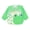 Green Frog, variant on Waterproof Children's Art Craft Smock Kids Painting Drawing Aprons Long Sleeve Eating Bib - Kitchen, Classroom, Community