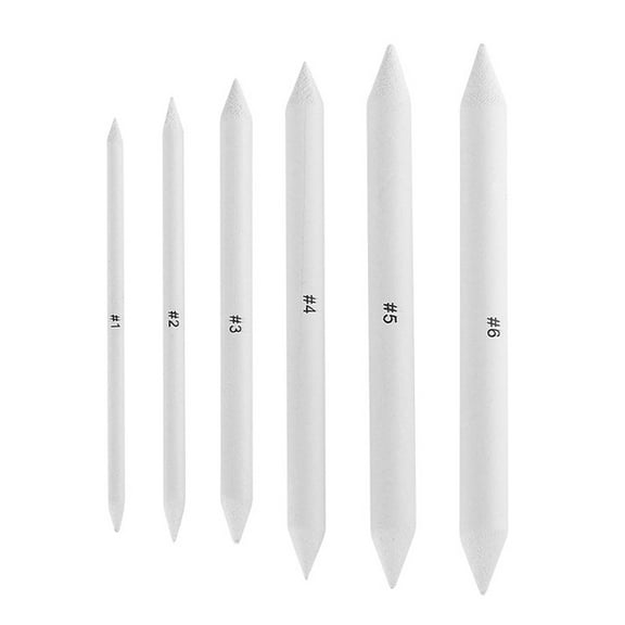 6 Pcs Blending Stumps and Tortillions Paper Art Blenders Drawing Pencils for Student Artist Charcoal Sketch Drawing Tool