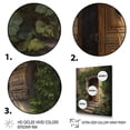 thumbnail image 3 of Designart "Brown And Green Nature'S Front Door Greeting III" Farm Door and Windows Canvas Print, 3 of 5