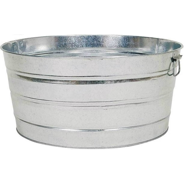 Behrens Behrens 3GS Galvanized Steel Round Tub, 17 Gallon