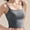 Dark Gray, variant on Munlar Ribbed Tank Tops for Women Trendy White Crop Camisole Sleeveless Square Neck Solid Color Spaghetti Straps Slim Tee