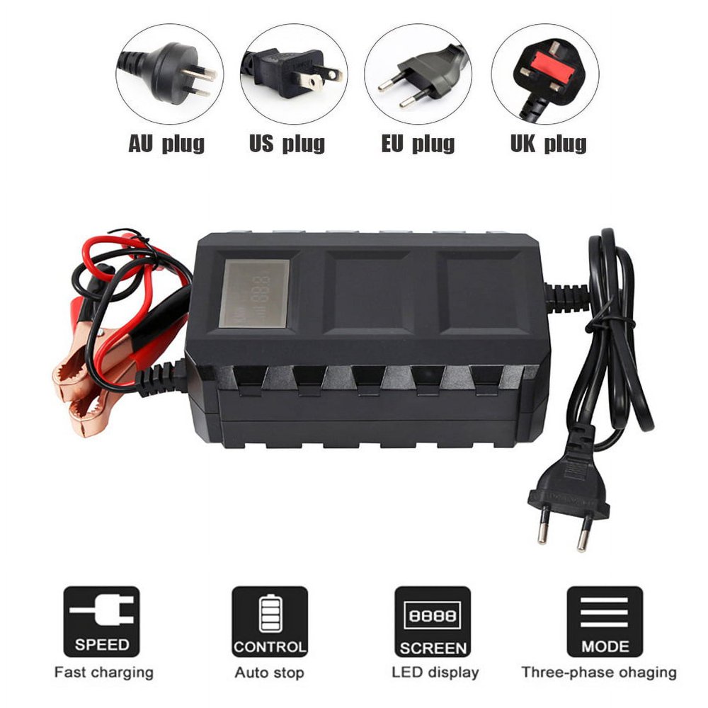 Estbridge 12V 14.6V Lithium Battery Charger Lifepo4 12.8V Lithium Iron Phosphate Battery Charger 20-100ah Charging